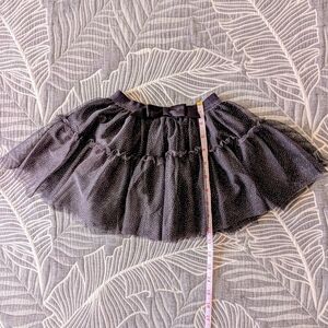 H&M Sparkly Dark Grey Skirt with Bow Detail